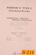 Norton-Norton 6\" C, Cylindrical Grinder, Prior to 1939, Operations and Service Manual-6\"-Type C-01